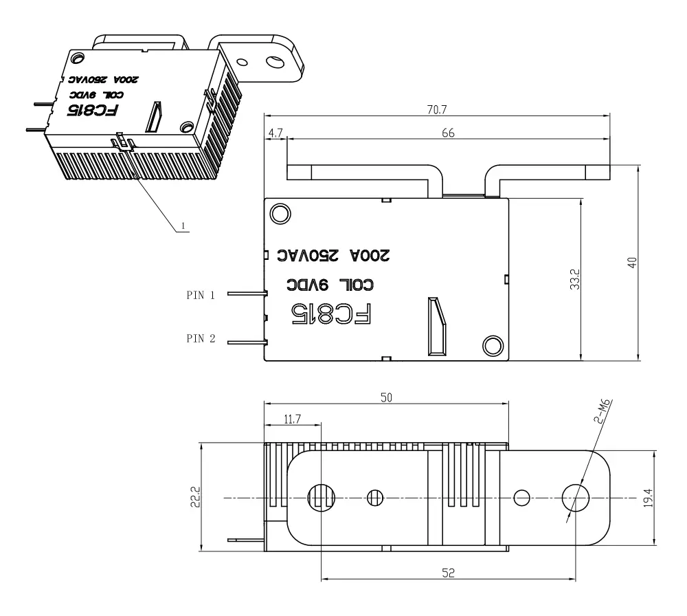 Charging Pile Control 200A Latching Relay